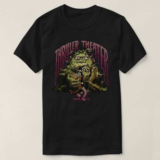 スリラーシアターポップコーンモンスター1971 Tシャツ (デザイン正面)