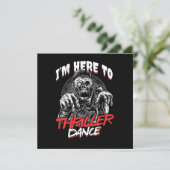 スリラーダンスフリーキーのハロウィーンギフト 招待状 (スタンド正面)