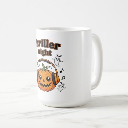 スリラーナイトパンプキンハロウィーン コーヒーマグカップ (正面右)