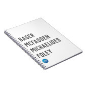 スリラー作家Tシャツ ノートブック (右側)