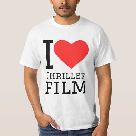 スリラー映画が大好き Tシャツ (正面)