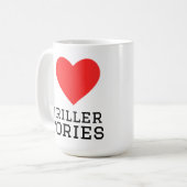 スリラー ストーリーが好き コーヒーマグカップ (正面左)