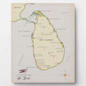 スリラ図解入りの、写真付きのンカの地図 フォトプラーク (正面)