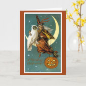 スリリングなハロウィーン カード (黄色い花)