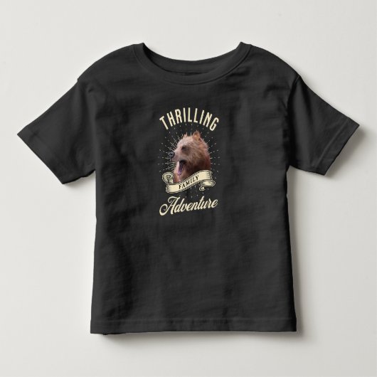スリリングな家族冒険の熊の荒野 トドラーTシャツ (正面)