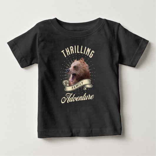 スリリングな家族冒険の熊の荒野 ベビーTシャツ (正面)