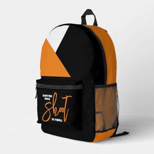 スリルおもしろいにシャットバグを撃つ プリントバックパック (裏面右端)