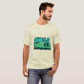 スリルと興奮の冒険シリーズ - アウトドア好き Tシャツ (正面フル)