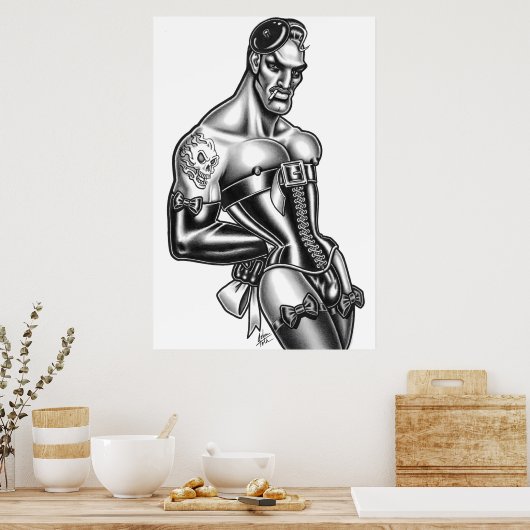 スリルに満ちた服装 ポスター (キッチン)