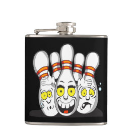 スリルのあるボーリングピン、黒 フラスク