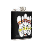 スリルのあるボーリングピン、黒 フラスク (右)