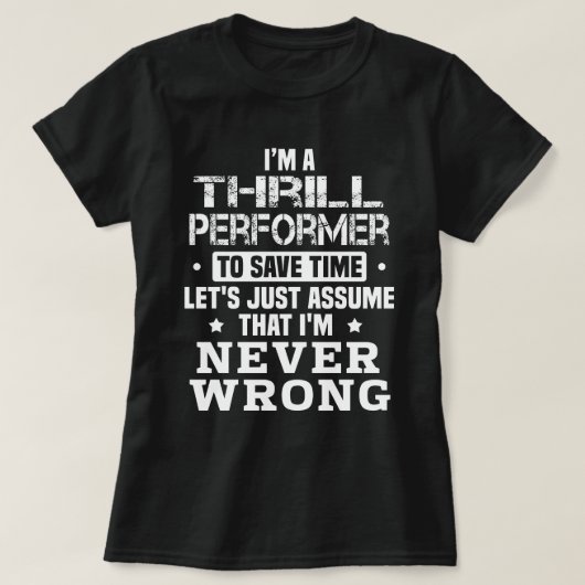 スリル奏者 Tシャツ (デザイン正面)