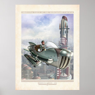 スリル満点の物語: 彼女のHepmobile (18x24")のGwen ポスター