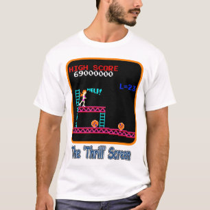 「スリル」スクリーン Tシャツ