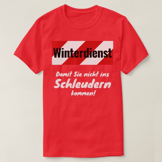 スリンに入らないように冬のサービス Tシャツ (デザイン正面)