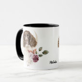 スリンガースパニエル犬ドウウィンターブーケ マグカップ (正面左)