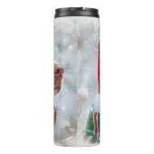 スリンガースパニエル犬ドッグクリスマスフェスティバル タンブラー (裏面)