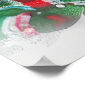 スリンガースパニエル犬ドッグクリスマスフェスティバル ポスター (角)