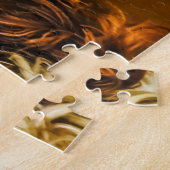 スリンガースパニエル犬ドッグジグサウ。 ジグソーパズル (側面)