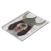 スリンガースパニエル犬バイキング ノートブック (左側)