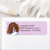 スリンガースパニエル犬無地のシスル ラベル (インサイチュ)