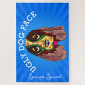 スリンガースパニエル犬醜い犬の顔1000ピース ジグソーパズル (縦)