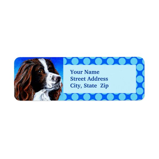 スリンガースパニエル犬 ラベル (正面)