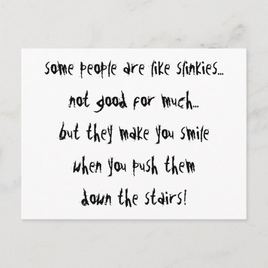 スリンキーズ ポストカード (正面)