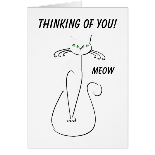 スリンキーブラックキャットカスタム文字グリーンアイ空白のズ (正面)