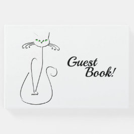 スリンキーブラックキャットニャーニャーカスタム文字グリーンアイズ ゲストブック