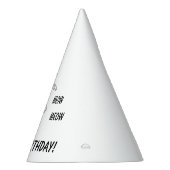 スリンキーブラックキャットニャーニャーカスタム文字グリーンアイズ パーティーハット (右)