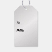 スリンキーブラックキャットニャーニャーグリーンアイズオンシルバー ギフトタグ (裏面)