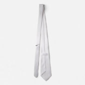 スリンキーブラックキャットニャーニャーグリーンアイズオンシルバー ネクタイ (裏面)