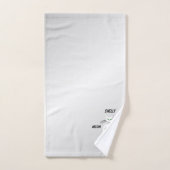 スリンキーブラックキャットニャーニャーグリーンアイズオンシルバー バスタオルセット (ハンドタオル)