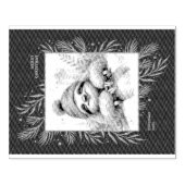 スリングの上のスロース ラバースタンプ (インプリント)