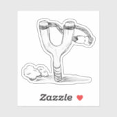 スリングショットとロックスケッチ シール (シート)