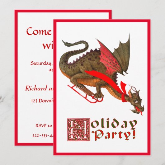 スリング·ドラゴン 招待状 (正面/裏面)
