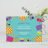 スリンバースデーパーティーの招待状 招待状 (スタンド正面)