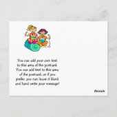 スリンバーティーの誕生日お礼ポストカード ポストカード (裏面)