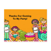 スリンバーティーの誕生日お礼ポストカード