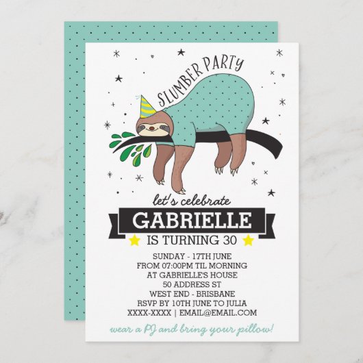 スリンバーティースロースの招待状 招待状 (正面/裏面)