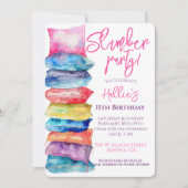 スリンバーティー・ウォーターカラー・クッション 招待状 (正面)