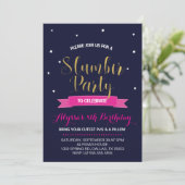 スリンバーバースデーパーティーの招待状 招待状 (スタンド正面)