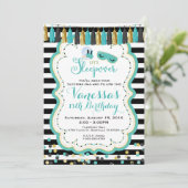 スリンバー パーティー 誕生日 招待状 (スタンド正面)