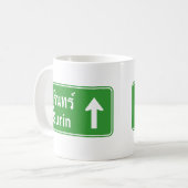 スリン前方⚠タイ高速道路交通標識⚠ コーヒーマグカップ (正面左)