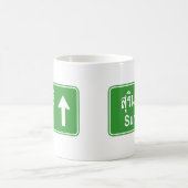 スリン前方⚠タイ高速道路交通標識⚠ コーヒーマグカップ (中央)