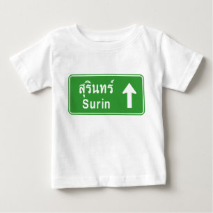 スリン前方⚠タイ高速道路交通標識⚠ ベビーTシャツ