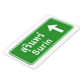 スリン前方⚠タイ高速道路交通標識⚠ マグネット (左側)