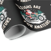 スリーはアマチュアのためのクリスマスバイクバイクもしくは自転車に乗る人 ラッピングペーパー (ロールコーナー)