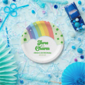 スリーアイズチャームレインボー3歳パーティー ペーパープレート (パーティー)